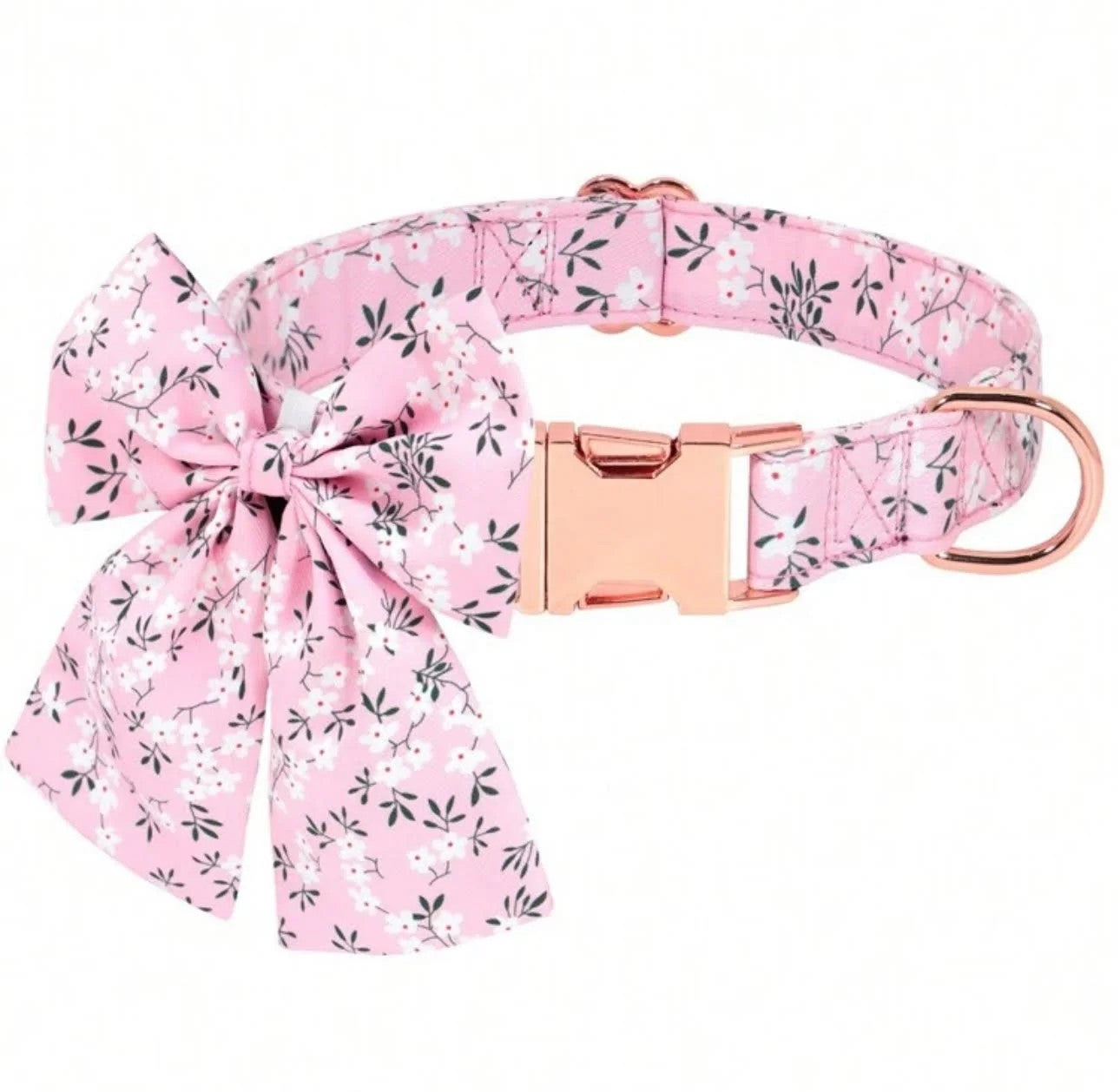 Pink Bow Collar