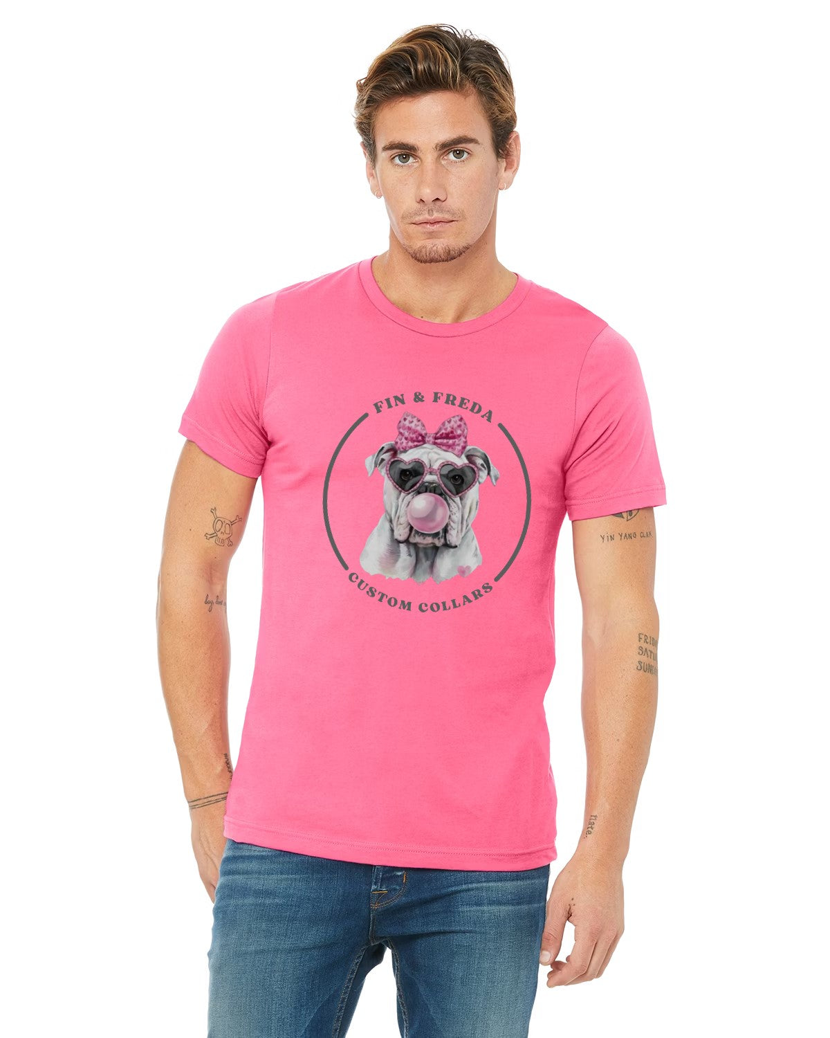 Black or Pink Fin & Freda Shirt