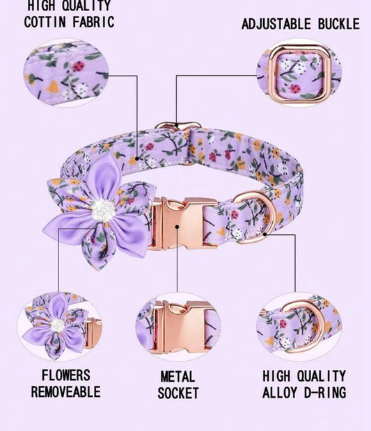 Lavendar Bloom Collar