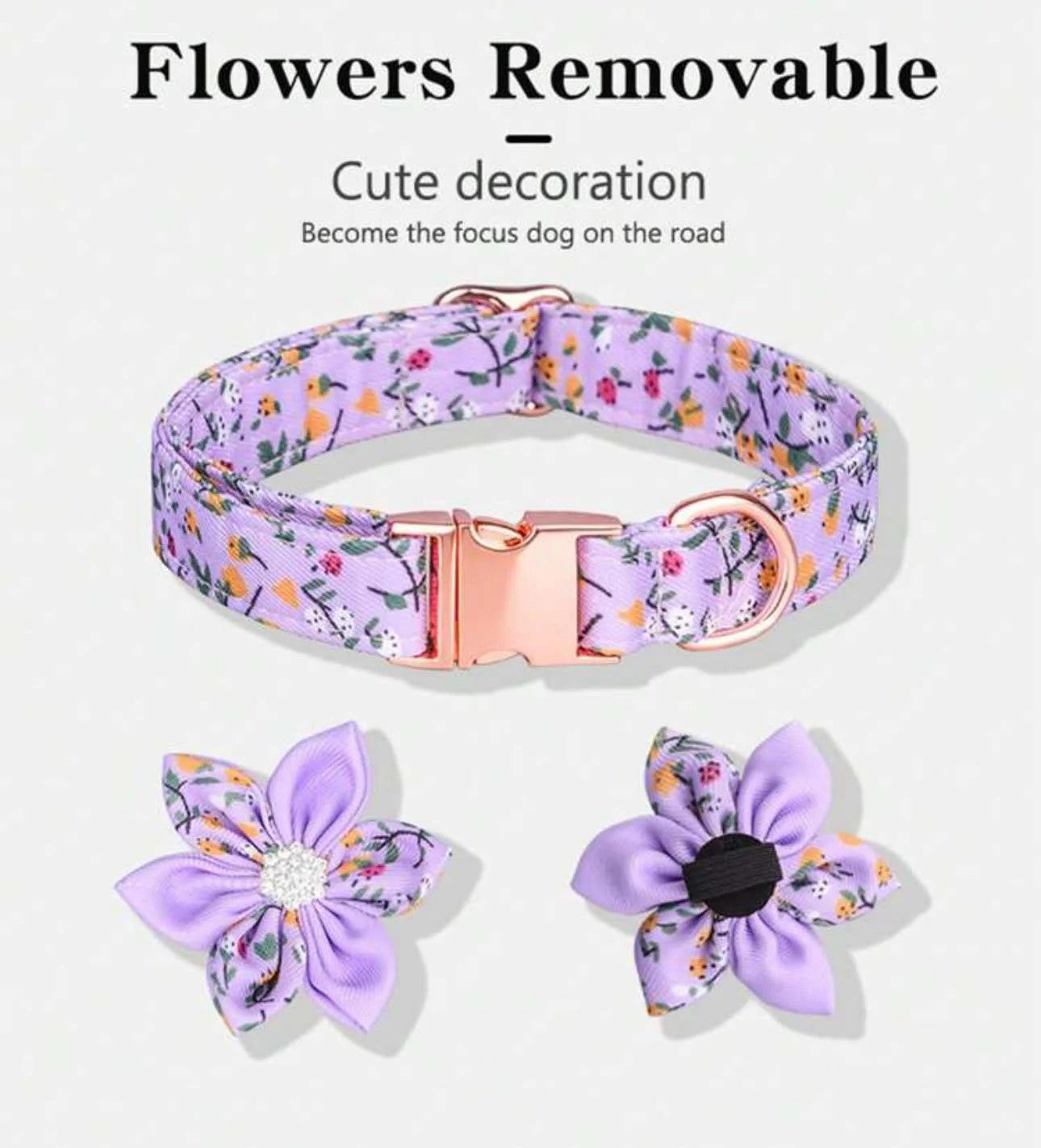 Lavendar Bloom Collar